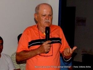 Otavino Alves da Silva, fundador da POLOP, em Eunápolis-BA (2010)