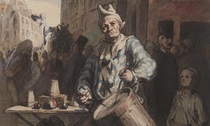 Daumier Clown Playing a Drum