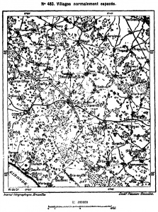 Aldeias normalmente espaçadas (de L’homme et la terre)