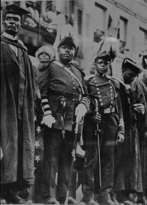 Garvey num desfile