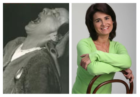 À esquerda, Helene Weigel em A Mãe de Bertolt Brecht. À direita, uma actriz talentosa que se iniciou num dos melhores grupos de teatro portugueses e que agora é vedeta de telenovela.