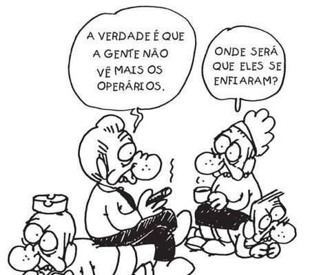 Bugio: cultura de trabalho intermitente e sem registro Charge de Charb